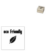 Milieuvriendelijk: bewuste consument, groen initia rubberstempel (Gestempeld)