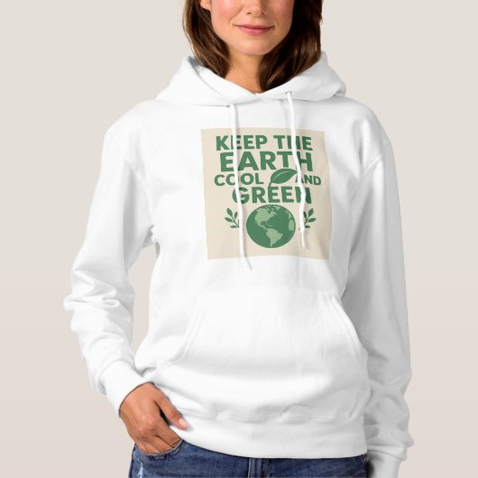 Milieuvriendelijk Dames Hoodie (Voorkant)