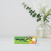 Milieuvriendelijk | digitale bloem | Energie Mini Visitekaartje (Staand voorkant)