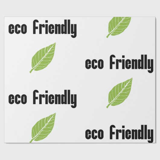 Milieuvriendelijk: Gewetende consument, Groen init Cadeaupapier (Vlak)