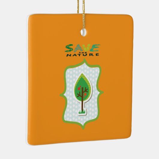 Milieuvriendelijk, groenblijvend ontwerp keramisch ornament (Rechts)