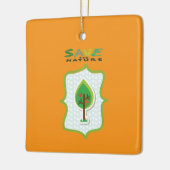 Milieuvriendelijk, groenblijvend ontwerp keramisch ornament (Links)