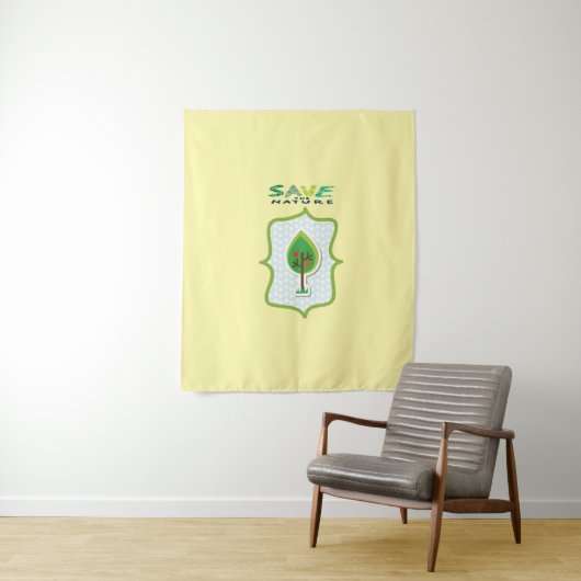 Milieuvriendelijk, groenblijvend ontwerp wandkleed (In situ)