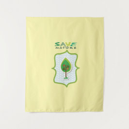 Milieuvriendelijk, groenblijvend ontwerp wandkleed