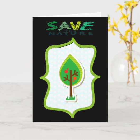 Milieuvriendelijk Immergroen Ontwerp T-shirt  Kaart (Gele Bloem)