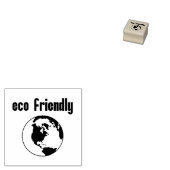 Milieuvriendelijk (nul afval, ga groen, groen leve rubberstempel (Gestempeld)