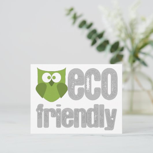 Milieuvriendelijk ontwerp! briefkaart (Staand voorkant)