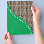 Milieuvriendelijk ontwerp flyer (Hand)