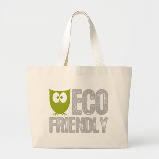Milieuvriendelijk ontwerp! grote tote bag (Voorkant)
