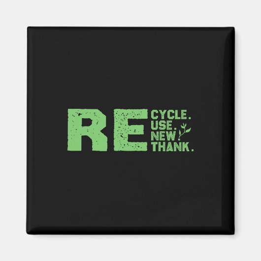 Milieuvriendelijk ontwerp Recyclen Magneet (Voorkant)