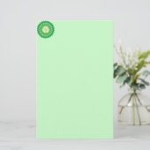 Milieuvriendelijk product — Sticker Stationery Briefpapier (Staand voorkant)