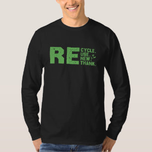Milieuvriendelijk Recyclen, hergebruiken, vernieuw T-shirt