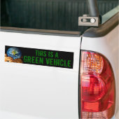 MILIEUVRIENDELIJK VOERTUIG BUMPERSTICKER (Op Truck)