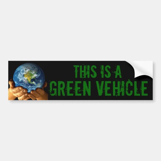 MILIEUVRIENDELIJK VOERTUIG BUMPERSTICKER (Voorkant)