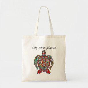 Milieuvriendelijk Zeg nee tegen plastic herbruikba Tote Bag