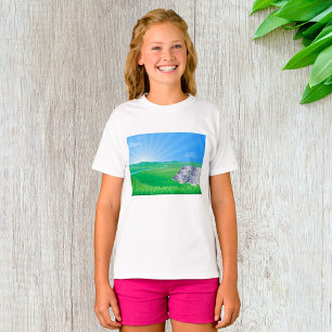 Milieuvriendelijk zonnepaneellandschap t-shirt