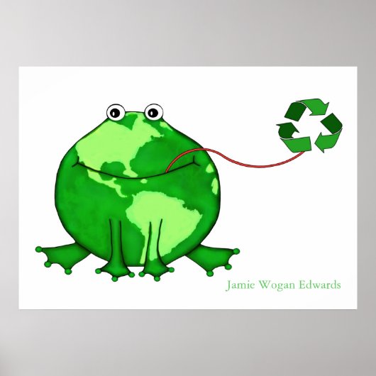 Milieuvriendelijke aarddag poster (Voorkant)