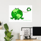 Milieuvriendelijke aarddag poster (Thuiskantoor)