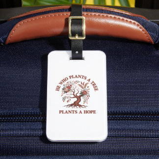 Milieuvriendelijke Boomdag Bagage Label