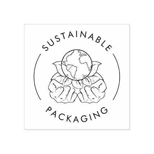 Milieuvriendelijke duurzame verpakking | Zakelijk Rubberstempel (Afrduk)