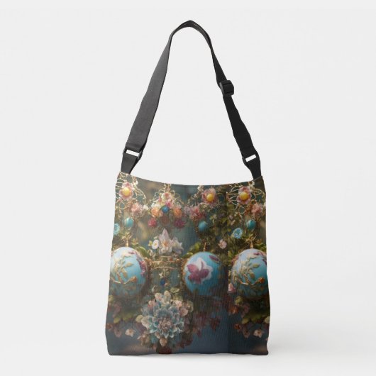 Milieuvriendelijke Elegantie: Stijlvolle Canvas ta Crossbody Tas (Voorkant)