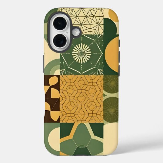 Milieuvriendelijke geometrische patronen Case-Mate iPhone case (Achterkant)