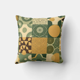 Milieuvriendelijke geometrische patronen kussen