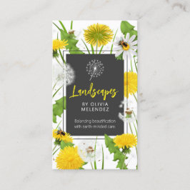 Milieuvriendelijke grasverzorging Paardenbloem & B Visitekaartje