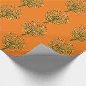 Milieuvriendelijke groenboom cadeaupapier (Hoek)