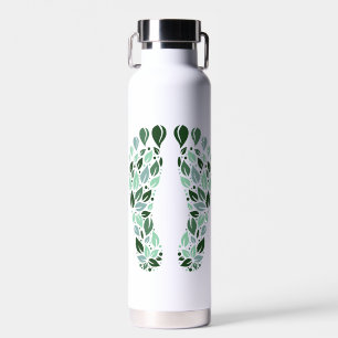 Milieuvriendelijke Groene Blad Voetafdruk Waterfles