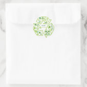 Milieuvriendelijke groene stickers (Tas)