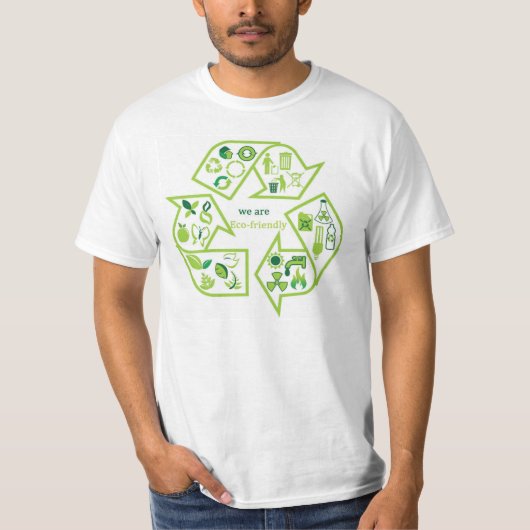 Milieuvriendelijke groene T-shirt (Voorkant)