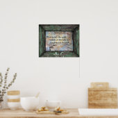 Milieuvriendelijke groet over de aarde poster (Keuken)