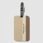 Milieuvriendelijke kleuren voor reisliefhebbers bagagelabel (Voorkant (verticaal))