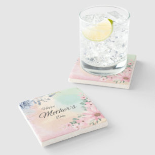 Milieuvriendelijke Moederdag Floral Stenen Onderzetter