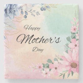 Milieuvriendelijke Moederdag Floral Stenen Onderzetter