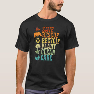Milieuvriendelijke Natuur Recycling Moeder Aarde D T-shirt