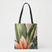 "Milieuvriendelijke natuurlijke bladprint Canvas t Tote Bag (Voorkant)