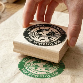 Milieuvriendelijke op maat gemaakte merkverpakking rubberstempel