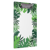 Milieuvriendelijke palmbladeren, monogram tropisch klembord (Rechts)