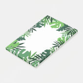 Milieuvriendelijke palmbladeren, tropisch ontwerp post-it® notes (Schuin)