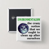 Milieuvriendelijke Pinback-Button Vierkante Button 5,1 Cm (Voorkant /achterkant)