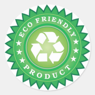milieuvriendelijke productstickers ronde sticker