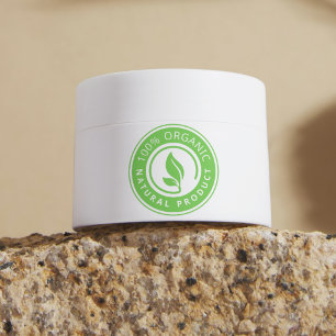 Milieuvriendelijke sticker Natuurlijk productlab