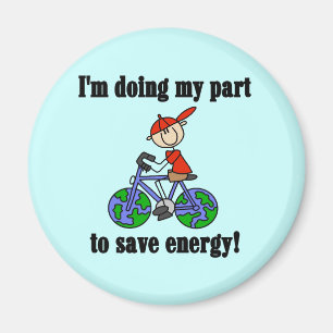 Milieuvriendelijke T-shirts en Cadeaus om Energie  Magneet