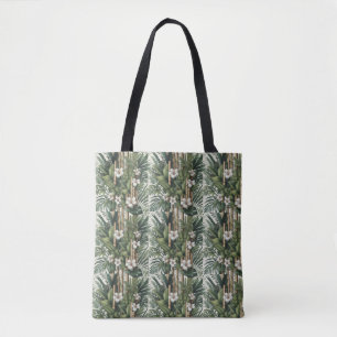 Milieuvriendelijke tuinen en gebouwen in harmonie tote bag