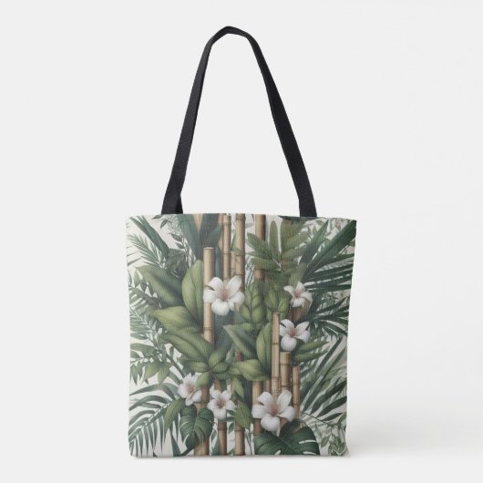 Milieuvriendelijke tuinen en gebouwen in harmonie tote bag (Achterkant)