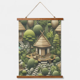 Milieuvriendelijke tuinen en gebouwen in Harmony Hangend Wandkleed