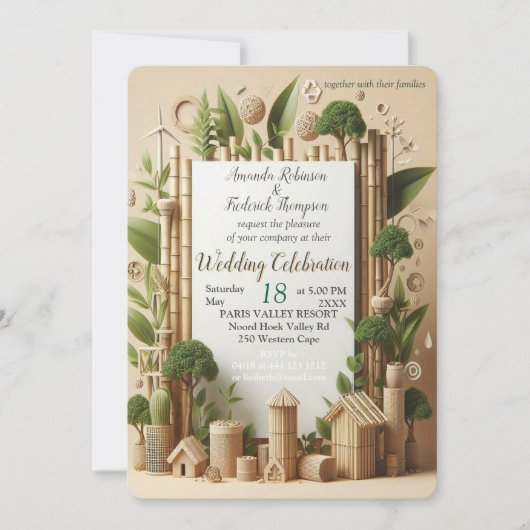 Milieuvriendelijke tuinen en gebouwen in Harmony Kaart (Voorkant)