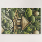 Milieuvriendelijke tuinen en gebouwen in Harmony Legpuzzel (Horizontaal)